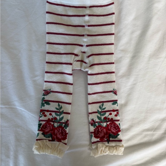 Ruffle Butts Burgundy, White, and Black Footless Tights Bundle - Picture 4 of 7